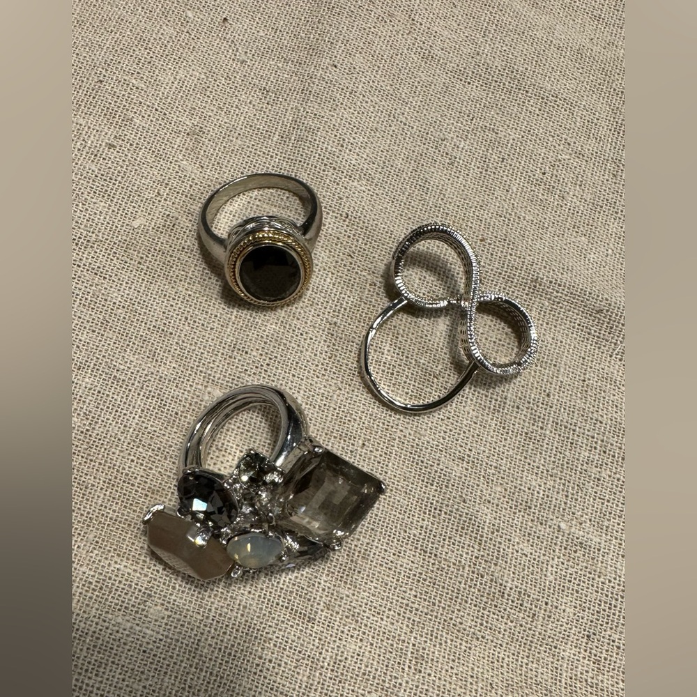 Lot of Gold and Silver Jewelry Collection 11 Piece - Picture 7 of 8
